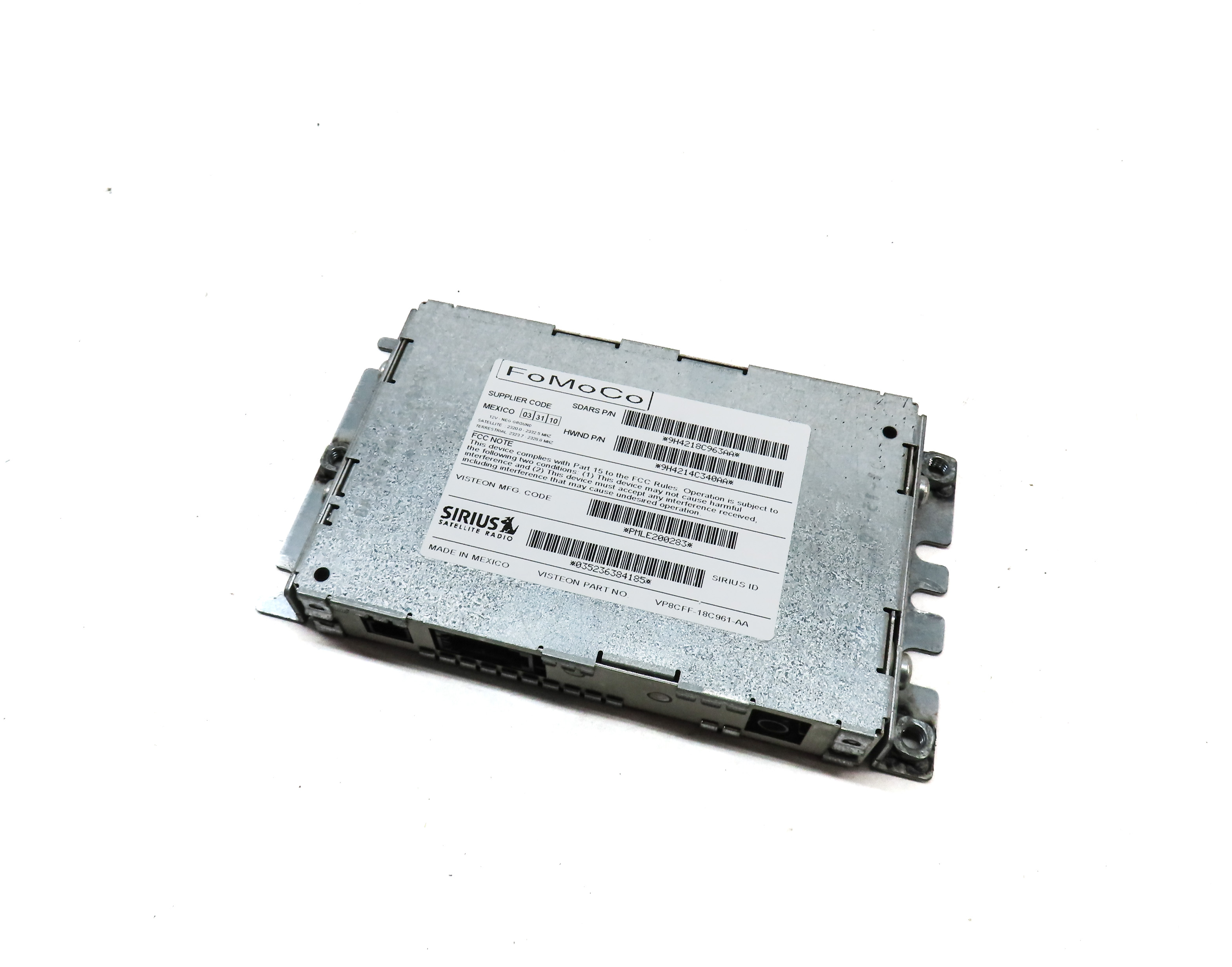 2010 LAND ROVER LR4 (L319) SIRIUS SATELLITE RADIO RECEIVER CONTROL MODULE — exact item pictured